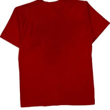 Age 14 Fruit Of The Loom Single Stitch T-Shirt - Small Red Cotton Blend
