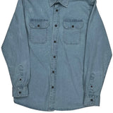 Wrangler Denim Shirt - Medium Blue Cotton