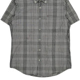 Tommy Hilfiger Checked Short Sleeve Shirt - Small Black & White Cotton