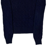 Ralph Lauren Cable Knit Sweater - XS Navy Cotton