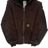 Age 12 Carhartt Jacket - XL Brown Cotton
