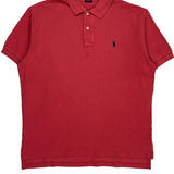 Polo By Ralph Lauren Polo Shirt - Large Red Cotton