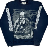 Viking Theme Celtics Graphic Sweatshirt - Small Navy Cotton