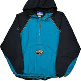 Jacksonville Jaguars Reebok Football Windbreaker - 2XL Black Polyester