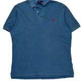 Polo By Ralph Lauren Polo Shirt - Large Blue Cotton