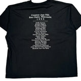 Country Jam USA Anvil Single Stitch T-Shirt - XL Black Cotton
