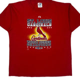 St. Louis Cardinals Majestic Graphic T-Shirt - XL Red Cotton