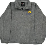 24 Chase Authentics Nascar Fleece - XL Grey Cotton Blend