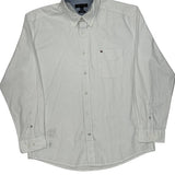 Tommy Hilfiger Polka Dot Shirt - XL White Cotton