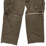 47 Cargo Trousers - 31W 32L Brown Cotton