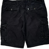 Levis Cargo Shorts - 38W 11L Black Cotton