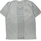 Adidas Striped Football Shirt - XL White Polyester