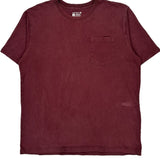 Carhartt T-Shirt - XL Burgundy Cotton