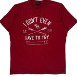 I Don'T Even Have To Try Abercrombie & Fitch T-Shirt - XL Red Cotton