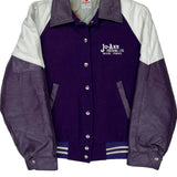 Jo-Ann Trucking Ltd. Winner College Varsity Jacket - Large White Leather