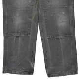 Carhartt Double Knee Carpenter Trousers - 31W 30L Grey Cotton