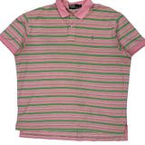 Polo By Ralph Lauren Striped Polo Shirt - 2XL Green Cotton