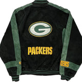 Green Bay Packers Nfl Football Bomber Jacket - XL Black Polyester