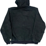 Made In USA Carhartt Tall Jacket - Large Black Cotton