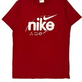 Nike Graphic T-Shirt - Medium White Cotton