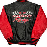 Chevrolet Racing Steve & Barry Graphic Varsity Jacket - Large Black Acrylic