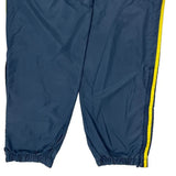 Adidas Striped Track Pants - Large Blue Polyester