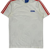 Three Stripes On Shoulders Adidas Football Shirt - Small Red Polyester