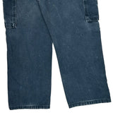 Wrangler Cargo Pants - 38W 30L Blue Cotton