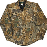 Made In USA Cabelas Flannel Shirt - Large Camo Cotton