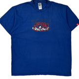 The North Face Graphic T-Shirt - Large Blue Cotton
