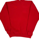 90'S Blank Made In USA Lee Sweatshirt - Large Red Cotton Blend