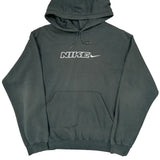 Nike Hoodie - Large Gray Cotton