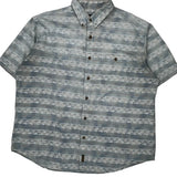 Woolrich Short Sleeve Shirt - 3XL Blue Cotton