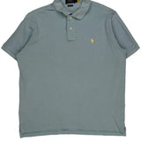 Polo By Ralph Lauren Polo Shirt - Large Blue Cotton