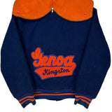 Genoa Kingston Holloway College Varsity Jacket - Medium Blue Wool