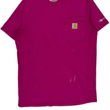 Force Carhartt T-Shirt - Small Purple Cotton