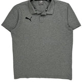 Puma Polo Shirt - Medium Grey Cotton