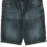 Unbranded Denim Shorts - 34W 11L Blue Denim