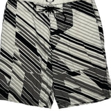 Oakley Striped Shorts - 38W 9L Black & White Polyester