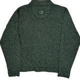 Woolrich 1/4 Zip - XL Green Wool Blend