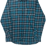 Quiksilver Checked Flannel Shirt - Large White Cotton