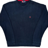 Chaps Ralph Lauren Herringbone Sweater - XL Navy Cotton