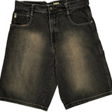 Southpole Denim Shorts - 34W 11L Black Denim
