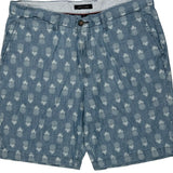 Tommy Hilfiger Chino Shorts - 36W 9L Blue Cotton