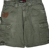 Wrangler Cargo Carpenter Shorts - 35W 10L Green Cotton