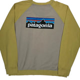 Patagonia Graphic Long Sleeve T-Shirt - XL Beige Cotton