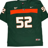 Miami Hurricanes Nike Football Jersey - 3XL Green Polyester