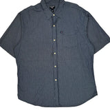 Ralph Lauren Checked Short Sleeve Shirt - XL Blue Cotton