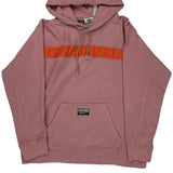 Trefoil Logo Adidas Graphic Hoodie - Small Orange Cotton