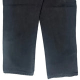 Dickies Cargo Carpenter Trousers - 36W 30L Black Cotton